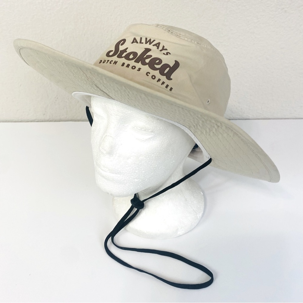 Dutch Bros Coffee Always Stoked Wide Brim Bucket Hat L/XL